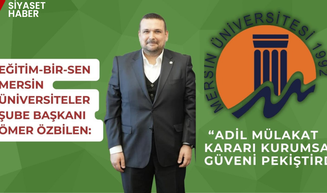 Mersin Üniversitesi’nde idari personelin ünvan değişikliği sınavı kapsamında gerçekleştirilen sözlü