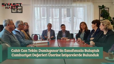 İYİ Parti Karesi İlçe Başkanı Cahit Can Tekin, Dumlupınar Mahallesi’nde
