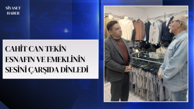 İYİ Parti Karesi İlçe Başkanı Cahit Can Tekin, Karesi çarşı