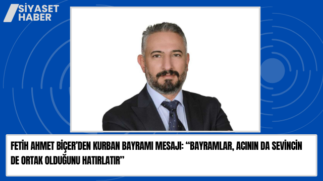 DEVA Partisi Elazığ İl Başkanı Fetih Ahmet Biçer, Kurban Bayramı