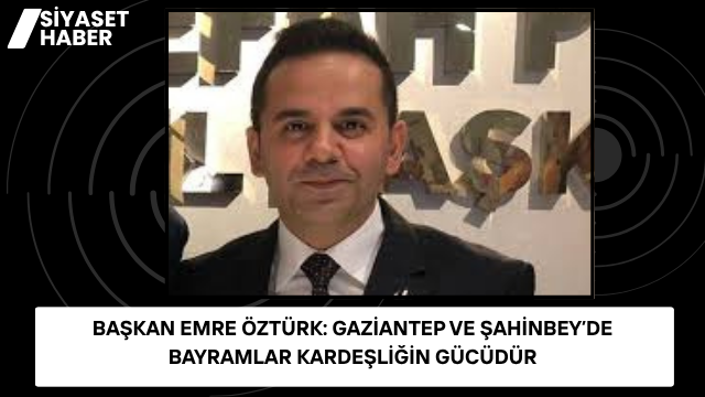 Yeniden Refah Partisi Şahinbey İlçe Başkanı Emre Öztürk, Kurban Bayramı