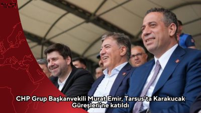 CHP Grup Başkanvekili Murat Emir, Tarsus Belediye Başkanı Ali Boltaç