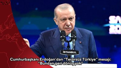 Cumhurbaşkanı Recep Tayyip Erdoğan, “Terörsüz Türkiye” sürecine ilişkin yaptığı açıklamada,