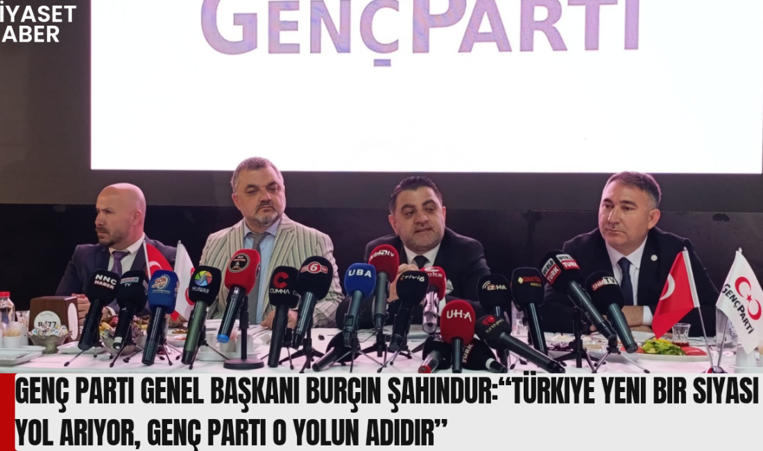 Genç Parti Genel Başkanı Burçin Şahindur, Ankara’da basın mensuplarıyla gerçekleştirdiği