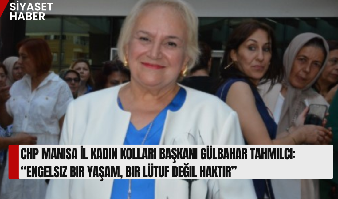 Cumhuriyet Halk Partisi Manisa İl Kadın Kolları Başkanı Gülbahar Tahmilci,