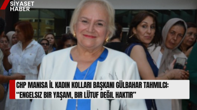 Cumhuriyet Halk Partisi Manisa İl Kadın Kolları Başkanı Gülbahar Tahmilci,