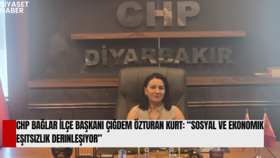 CHP Bağlar İlçe Başkanı Çiğdem Özturan Kurt, son dönemde artan