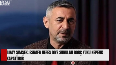 Doğru Yol Partisi Genel Başkan Yardımcısı İlkay Şimşek, mevcut borç