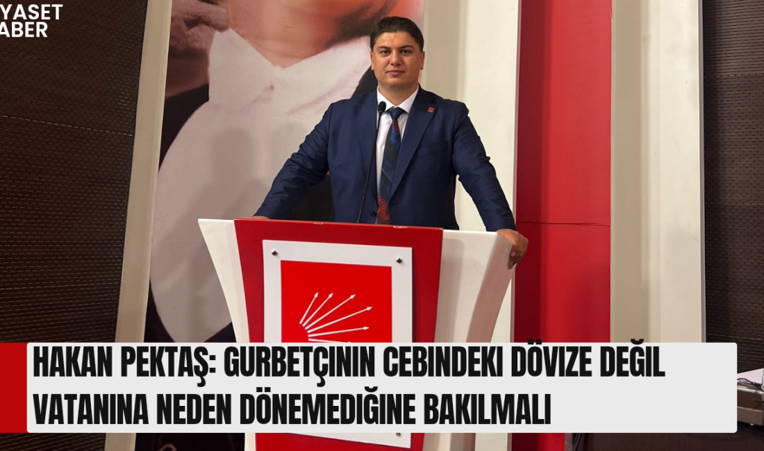 Cumhuriyet Halk Partisi Kulu İlçe Başkanı Hakan Pektaş, Cumhurbaşkanı Recep