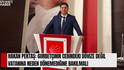 Cumhuriyet Halk Partisi Kulu İlçe Başkanı Hakan Pektaş, Cumhurbaşkanı Recep