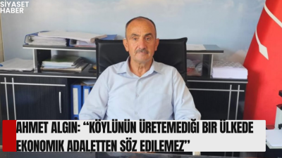 CHP Sındırgı İlçe Başkanı Ahmet Algın, Dünya Çiftçiler Günü dolayısıyla