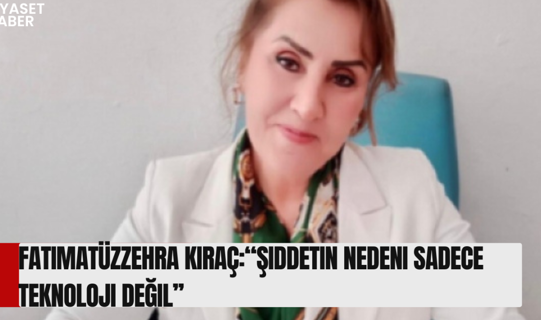 Siyasetçi, analist ve yazar Fatımatüzzehra Kıraç, artan şiddet olayları ve