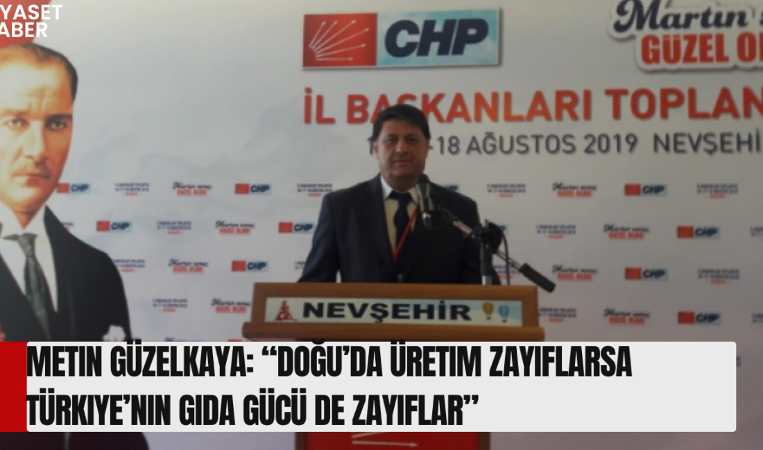 Cumhuriyet Halk Partisi Bitlis İl Başkanı Metin Güzelkaya, Dünya Çiftçiler