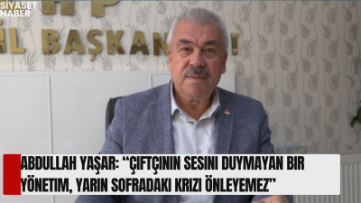 Cumhuriyet Halk Partisi Yozgat İl Başkanı Abdullah Yaşar, Dünya Çiftçiler