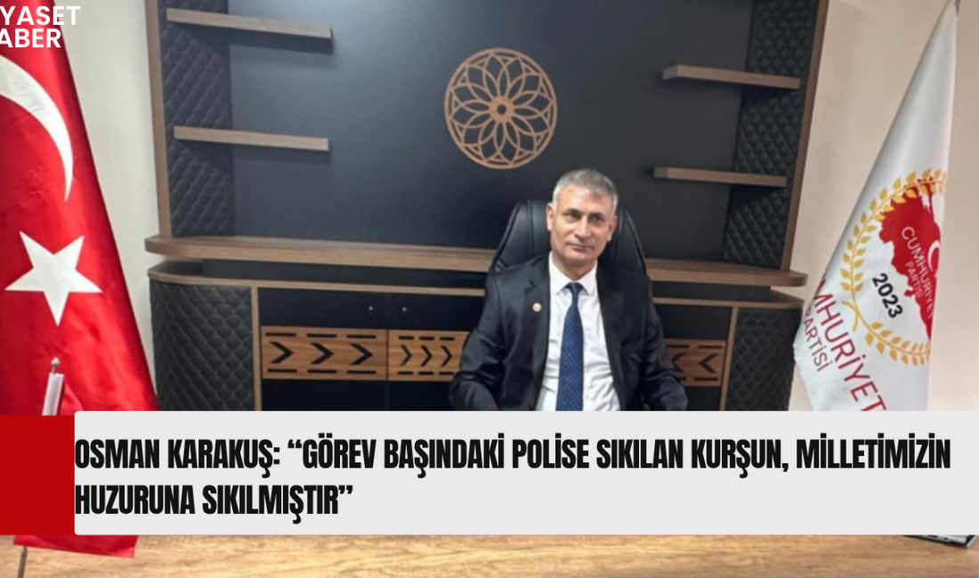 Cumhuriyet Partisi Genel Başkanı Osman Karakuş, Çorlu’da silahlı kavga ihbarına
