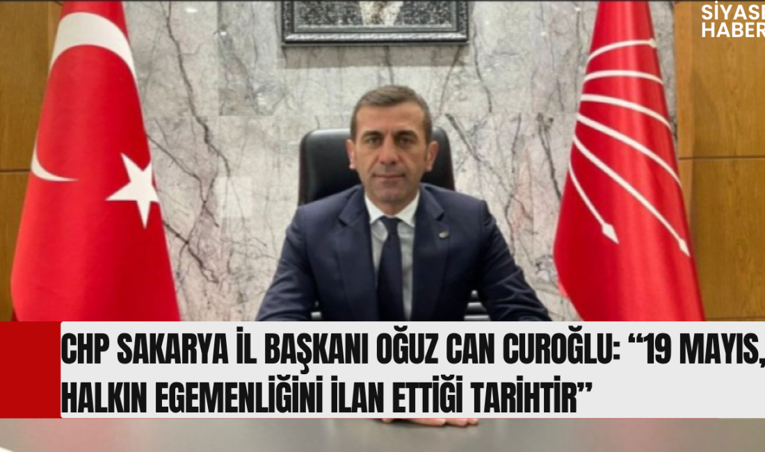 Cumhuriyet Halk Partisi (CHP) Sakarya İl Başkanı Oğuz Can Curoğlu,