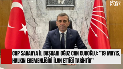 Cumhuriyet Halk Partisi (CHP) Sakarya İl Başkanı Oğuz Can Curoğlu,