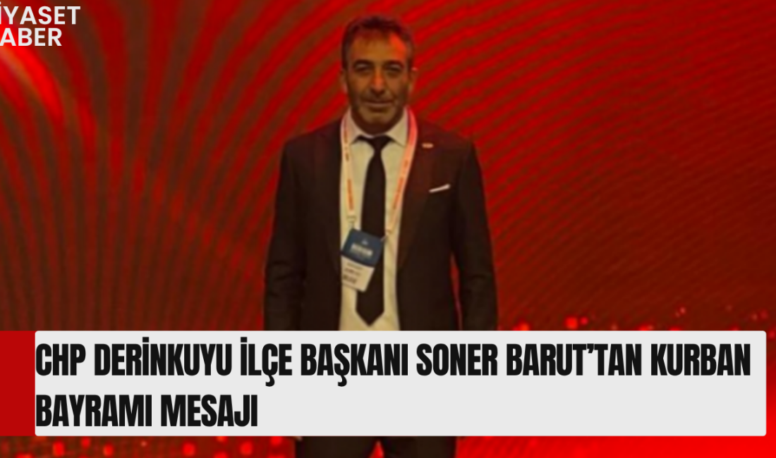 Cumhuriyet Halk Partisi (CHP) Derinkuyu İlçe Başkanı Soner Barut, Kurban