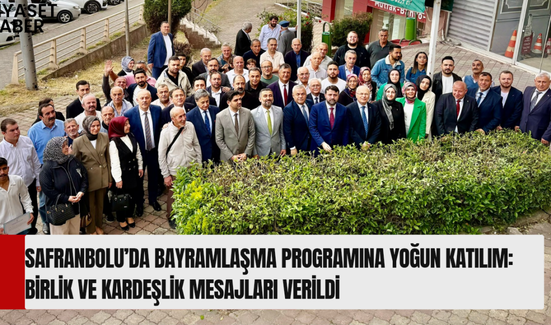 AK Parti Safranbolu İlçe Başkanlığı tarafından düzenlenen bayramlaşma programında teşkilat