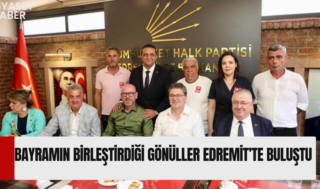 CHP Balıkesir Milletvekili Serkan Sarı, Edremit’te düzenlenen geleneksel bayramlaşma programında