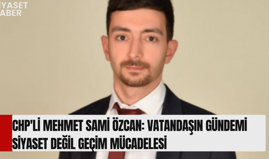 Cumhuriyet Halk Partisi (CHP) Tosya İlçe Başkanı Mehmet Sami Özcan,
