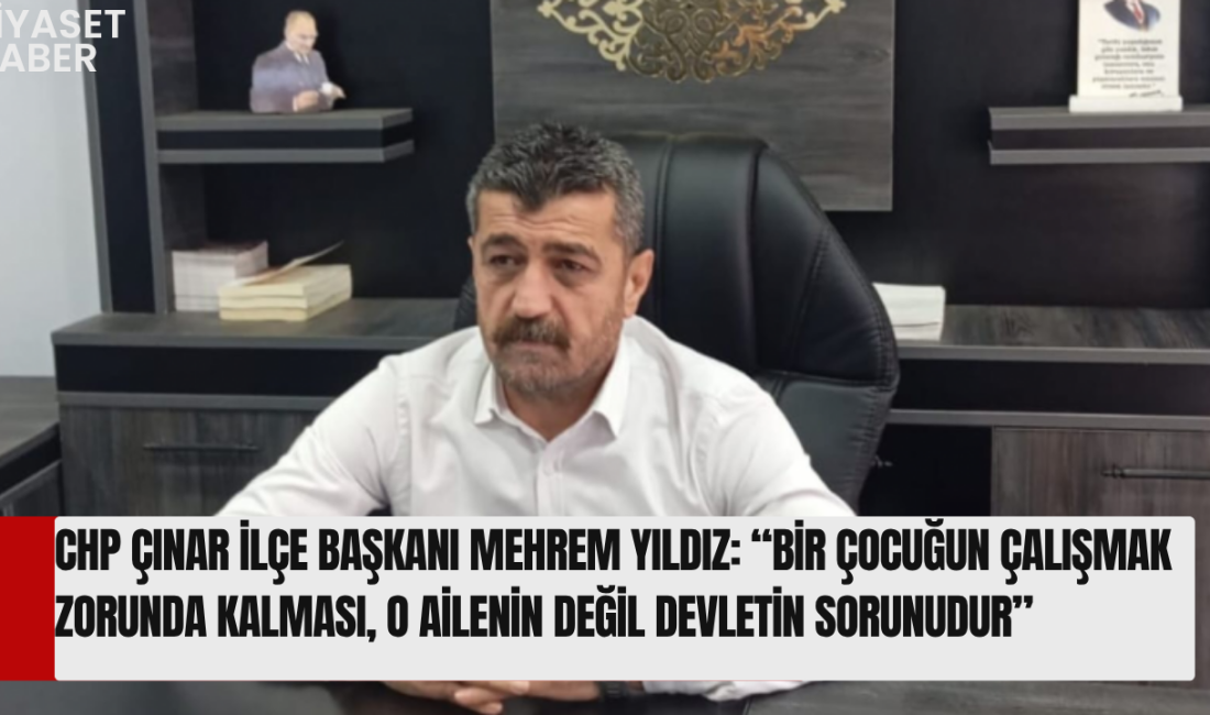 12 Haziran Dünya Çocuk İşçiliğiyle Mücadele Günü dolayısıyla açıklama yapan