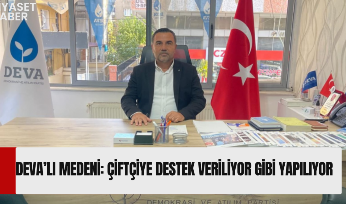 DEVA Partisi Genel Merkez Sivil Toplum İlişkiler Başkan Yardımcısı Mevlüt