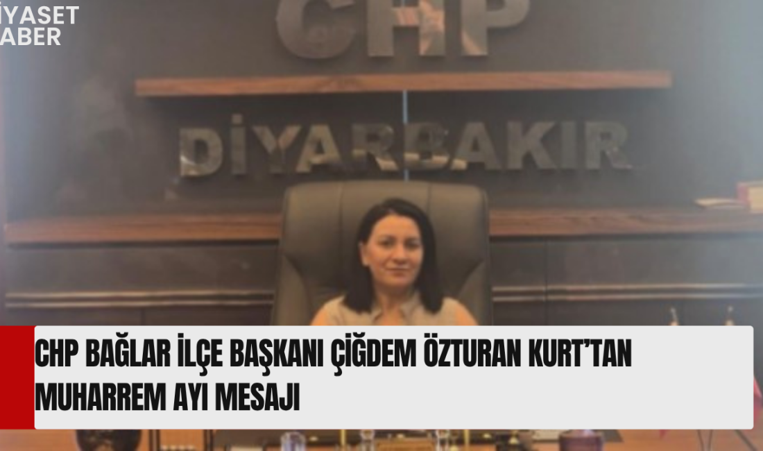 Cumhuriyet Halk Partisi (CHP) Bağlar İlçe Başkanı Çiğdem Özturan Kurt,