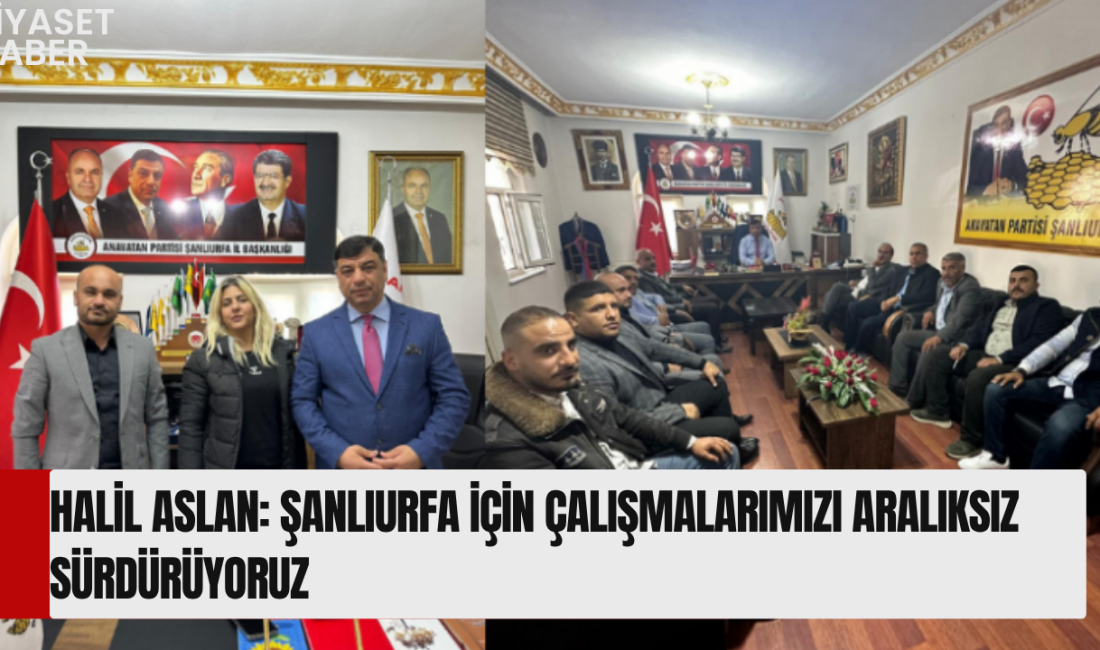 Anavatan Partisi Genel Merkez Teşkilat Başkan Yardımcısı Halil Aslan, partinin