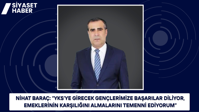 DEVA Partisi Bingöl İl Başkanı Nihat Baraç, hafta sonu yapılacak