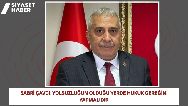 Büyük Birlik Partisi Şanlıurfa İl Başkanı Sabri Çavcı, kamu kaynaklarının