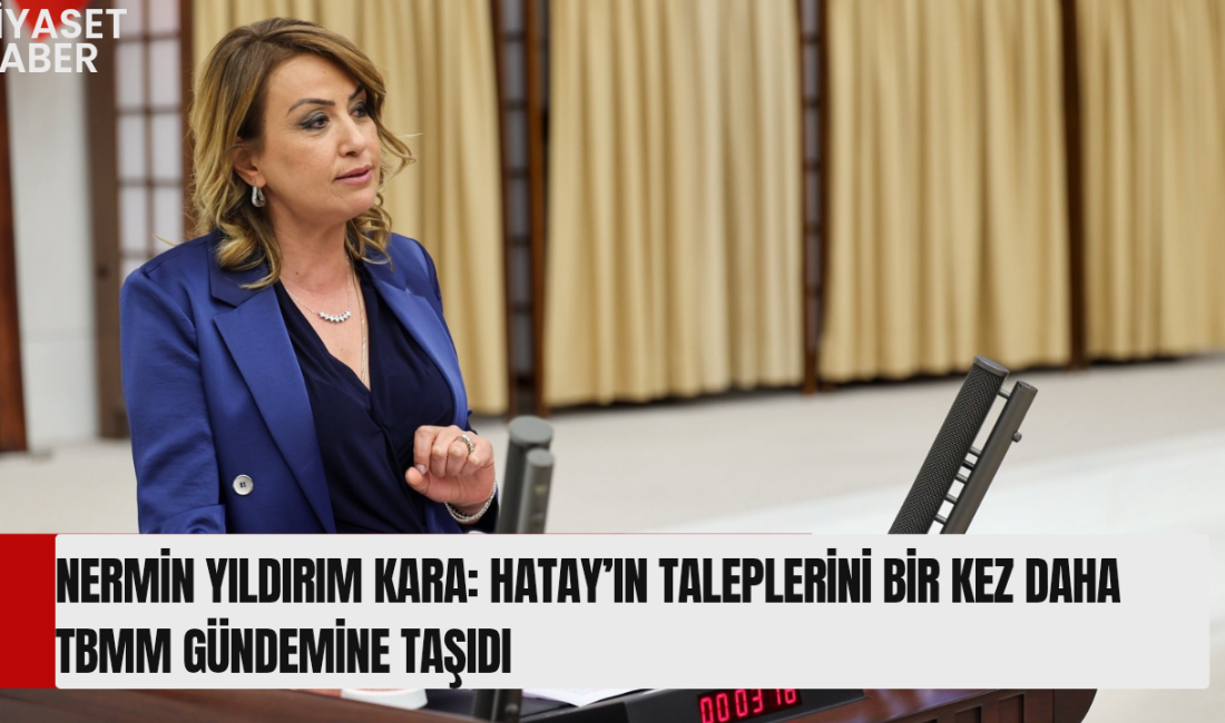 CHP Hatay Milletvekili ve TBMM Katip Üyesi Nermin Yıldırım Kara,