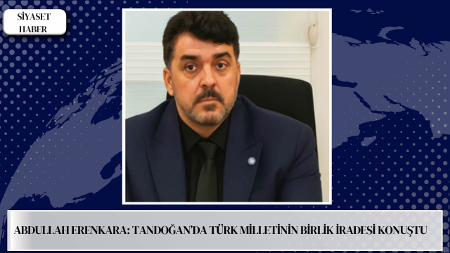 İYİ Parti Diyarbakır İl Başkanı Abdullah Erenkara, Ankara Tandoğan Meydanı’nda