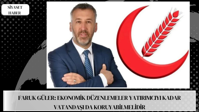 Yeniden Refah Partisi Eskişehir İl Başkanı Faruk Güler, varlık barışı