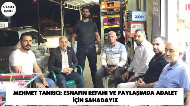 Yeniden Refah Partisi Antakya İlçe Başkanı Mehmet Tanrıcı, ilçe başkan