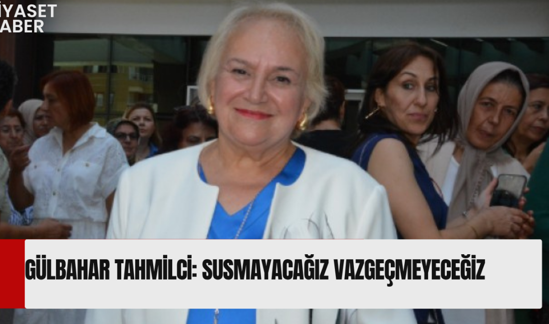 Cumhuriyet Halk Partisi Manisa İl Kadın Kolları Başkanı Gülbahar Tahmilci,