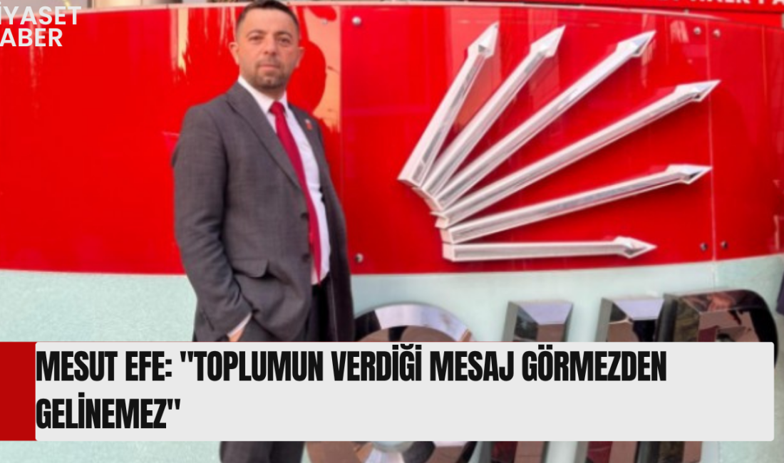 Araştırma Sonuçları Dikkat Çekti CHP Sarayköy İlçe Başkanı Mesut Efe,