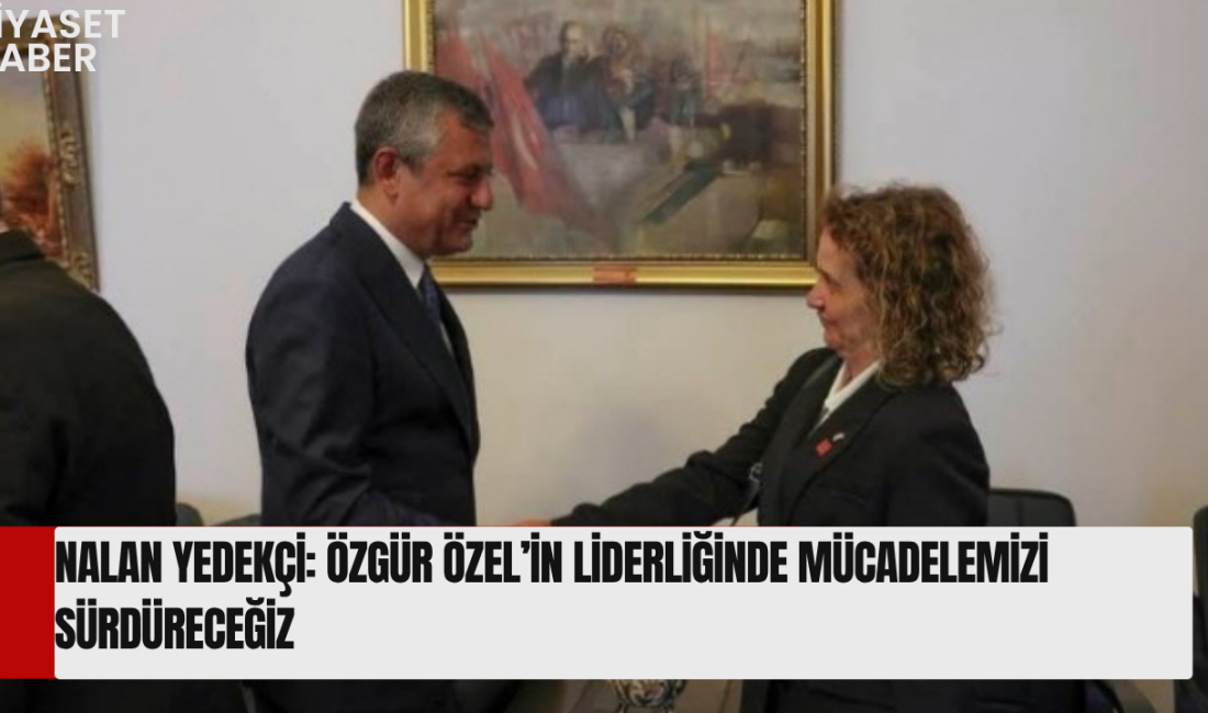 Cumhuriyet Halk Partisi Serdivan İlçe Başkanı Nalan Yedekçi, CHP Genel