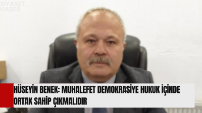 CHP Pursaklar İlçe Başkanı Hüseyin Benek, ana muhalefet partisi üzerinden