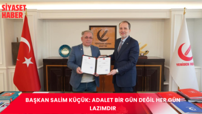 Yeniden Refah Partisi Kırklareli İl Başkanı Salim Küçük, Türkiye’nin en