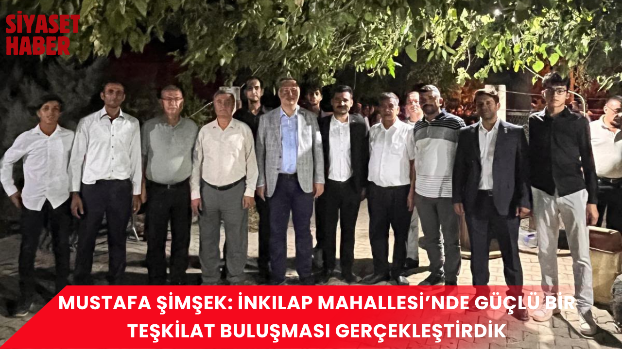 Yeniden Refah Partisi Oğuzeli İlçe Gençlik Kolları Başkanı Mustafa Şimşek,