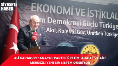 Anayol Partisi Genel Başkanı Ali Karakurt, partisinin ekonomi, adalet, eğitim,