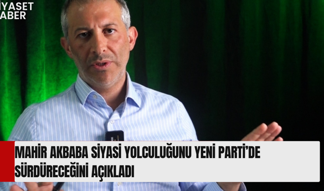 Uzun yıllar Cumhuriyet Halk Partisi saflarında siyaset yapan Mahir Akbaba,