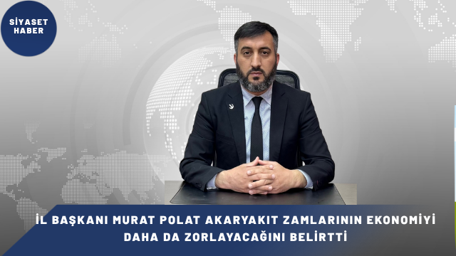 Yeniden Refah Partisi Kırşehir İl Başkanı Murat Polat, motorine yapılan