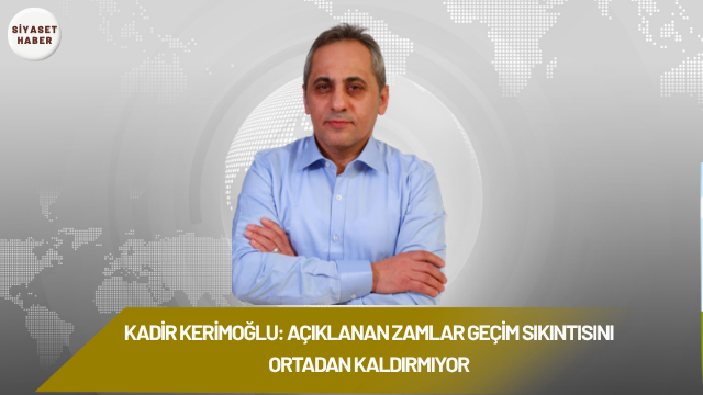 DEVA Partisi Mardin İl Başkanı Kadir Kerimoğlu, haziran ayı enflasyon
