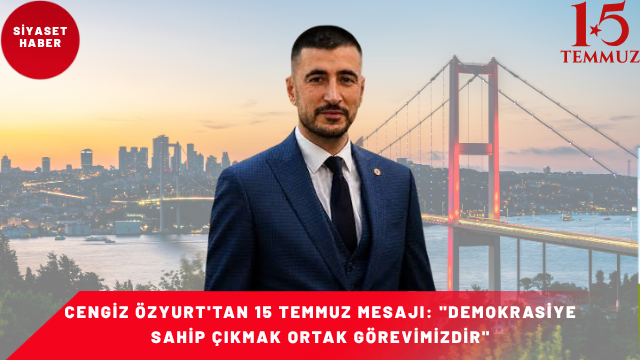 Gelecek Partisi Maltepe İlçe Başkanı Cengiz Özyurt, 15 Temmuz Demokrasi