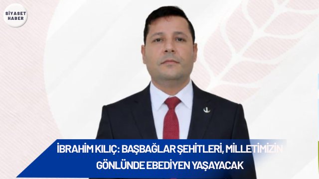 Yeniden Refah Partisi Şanlıurfa Eyyübiye İlçe Başkanı İbrahim Kılıç, Başbağlar