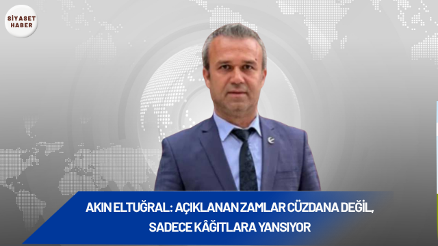 Yeniden Refah Partisi Giresun Merkez İlçe Başkanı Akın Eltuğral, haziran