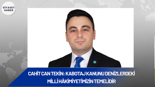 İYİ Parti Karesi İlçe Başkanı Cahit Can Tekin, 1 Temmuz