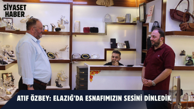 Türkiye’nin Sesi Ses Partisi Genel Başkanı Atıf Özbey, Elazığ programı